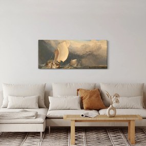 Kép - William Turner, Fishing Boats with Hucksters Bargaining for Fish, reprodukciók (120x50 cm)