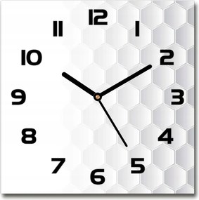 Üveg falióra Hatszögletű háttér 30x30 cm