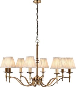 ENDON 63629 STANFORD Modern Csillár Antik Bronz, Bézs E14 IP20