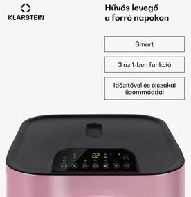 Klarstein Kraftwerk Smart 12K, klíma, 3 az 1-ben, 12 000 BTU, vezérlés alkalmazáson keresztül, távirányító