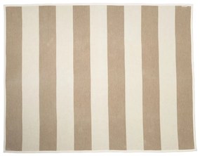 Bézs-krémszínű gyapjúkeverék takaró 140x180 cm Bob Mud Vanilla – Pappelina