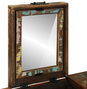 Öltözködő Tábla 90x50x75 cm Szilárd Fa Újrahasznosított