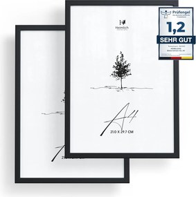 Heimlich Képkeret 21x30cm Fekete 2-Pak 2db