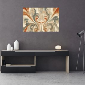 Kép - Örvények földszínekkel (90x60 cm)