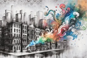 Kép - Ipari élet (90x60 cm)