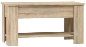 Sonoma tölgy színű szerelt fa dohányzóasztal 101 x 49 x 52 cm