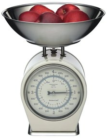 Living Nostalgia krémszínű konyhai mérleg, max. 4 kg - Kitchen Craft