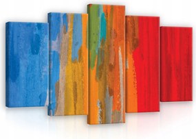 Vászonkép 100x60 Absztrakt moduláris poliptych keret nélkül színek textúra művészet