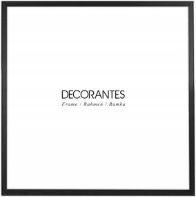 Fekete keret 40x40 cm, Öko Mdf, fotókhoz és poszterekhez