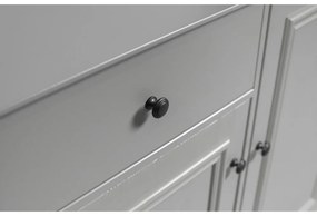 Világosszürke alacsony borovi fenyő gyerek komód 98x93 cm Lily – WOOOD