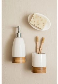 Fehér kő fürdőszobai kiegészítő szett Earth – Premier Housewares