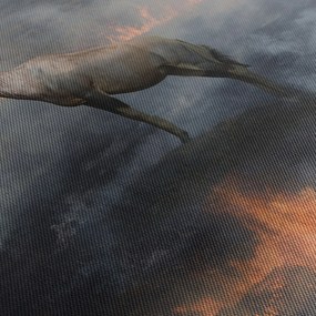 Zerge a tűzben képe (órával) (90x30 cm)
