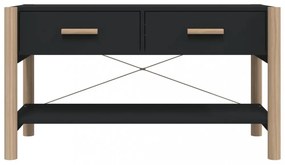 fekete szerelt fa TV-szekrény 82x38x45 cm