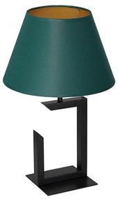 Luminex Asztali lámpa 1xE27/60W/230V 45 cm zöld/arany LU3398