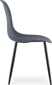 Akció: Palaszürke OSAKA szék fekete lábakkal II. osztály