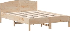 vidaXL tömör fenyőfa ágykeret ágy matrac nélkül 120 x 200 cm