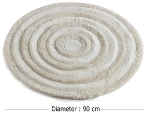 Krémszínű fürdőszobai kilépő 90x90 cm – Foutastic