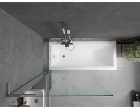 Mexen Next L, 1 szárnyas kádparaván 90 x 150 cm, 6mm átlátszó üveg, króm profil, 895-090-000-03-00-01