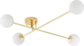 KASPA 10771405 ASTRA Glamour Mennyezeti Lámpa Fehér, Arany E14 IP20