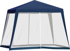 Outsunny Kerti Pavilon Party Sátor Eső- és Rovarálló Poliészter és Fém 3 x 3 m | Aosom