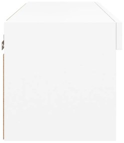 fehér TV-szekrény LED-világítással 60 x 30 x 30 cm