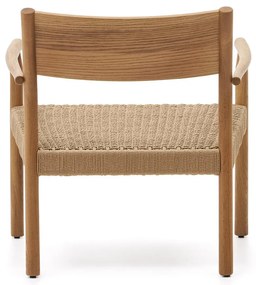 Világos natúr színű szőtt fotel Yalia – Kave Home