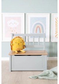 Szürkésbarna gyerek pad Woody – Roba