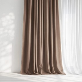 Goldea marbella dekoratív drapéria - mokka 140x135 cm