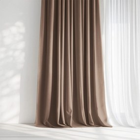 Goldea marbella dekoratív drapéria - mokka 140x135 cm