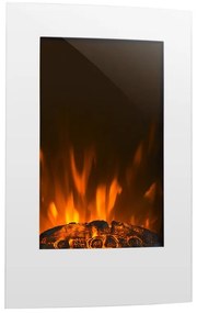 Klarstein Lausanne Vertical, elektromos kandalló, 2000 W, heti időzítő, fehér