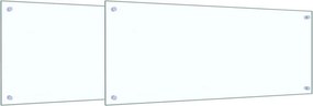 vidaXL Konyhai splashback 2 pcs Átlátszó 100 x 40 cm edzett üveg