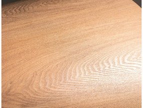 Kerek étkezőasztal ANGEL 120x120 cm, tölgy dekorral