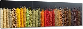 Vászonkép 90x30 Színes fűszer szett