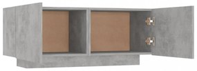 betonszürke forgácslap éjjeliszekrény 100 x 35 x 40 cm