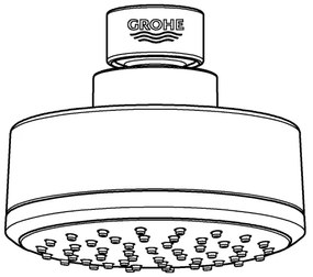 GROHE 26366001 - RAINSHOWER zuhanyfej, 210 mm, fényes króm