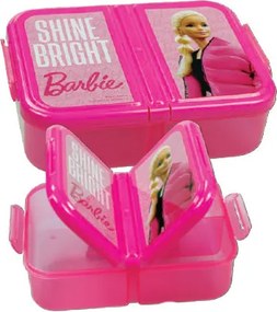 Barbie Shine Bright több rekeszes uzsonnás doboz, szendvicsdoboz