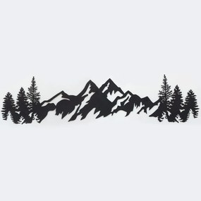 Mountains fém fali dekoráció, 17×69 cm