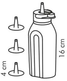 Tescoma PRESTO adagoló palack 250 ml, 4 fúvókával