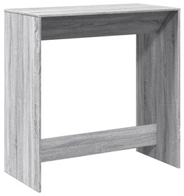 szürke sonoma színű szerelt fa bárasztal 102 x 50 x 103,5 cm