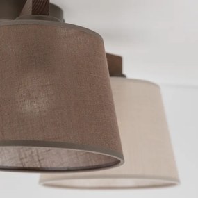 Brilagi - Felületre szerelt csillár LATTE 3xE27/15W/230V fenyő/mix