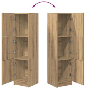 Magas Tároló kézműves tölgy 31,5 x 32 x 124 cm Faanyag