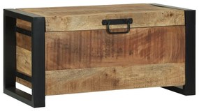 Tároló ládák 60x30x30cm Tömör Mangófából és Fém
