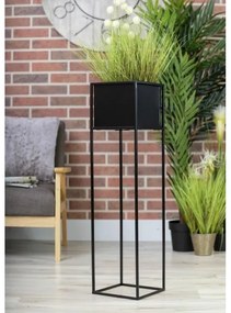 Virágállvány 90x24 cm fekete