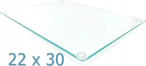 Optiwhite üveg vágódeszka 22x30 Edzett