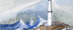 Világítótorony festményének képe (120x50 cm)
