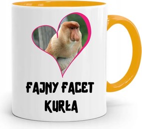 Sárga Bögre Fiúnak Vagány Srác nyomott mintával