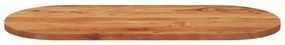 tömör akácfa ovális asztallap 110 x 50 x 3,8 cm