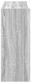 szürke sonoma színű szerelt fa cipőtartó 80x25x62 cm