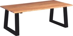 vidaXL tömör akácfa dohányzóasztal 110 x 60 x 40 cm
