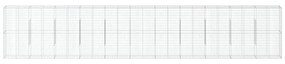 horganyzott vas gabion kosár fedéllel 1100 x 50 x 200 cm